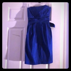 Royal Blue mini dress. Satin like material